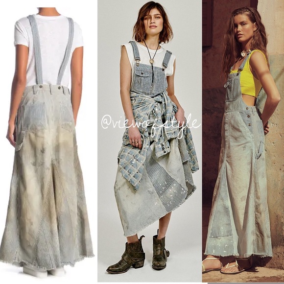 Free People Dresses & Skirts - Free People HERITAGE DENIM SKIRTALL
